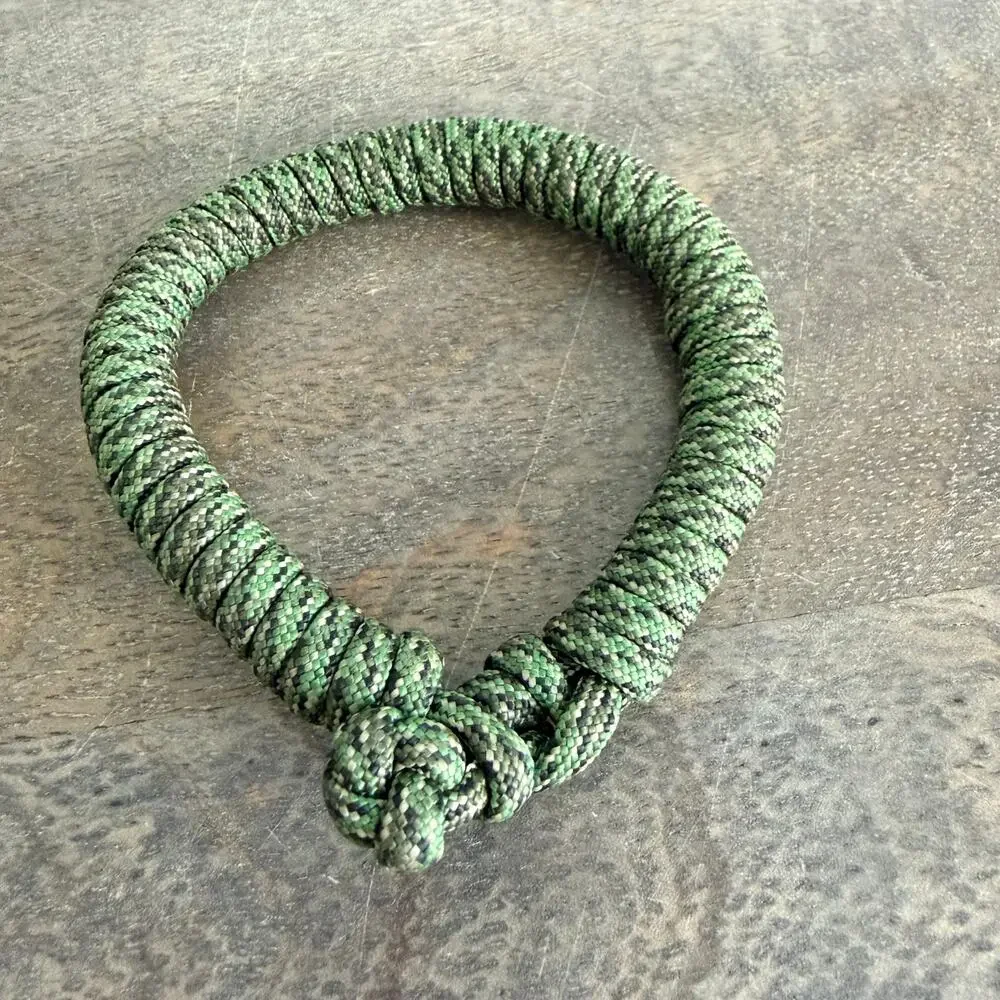 Moss green rope boho bracelet